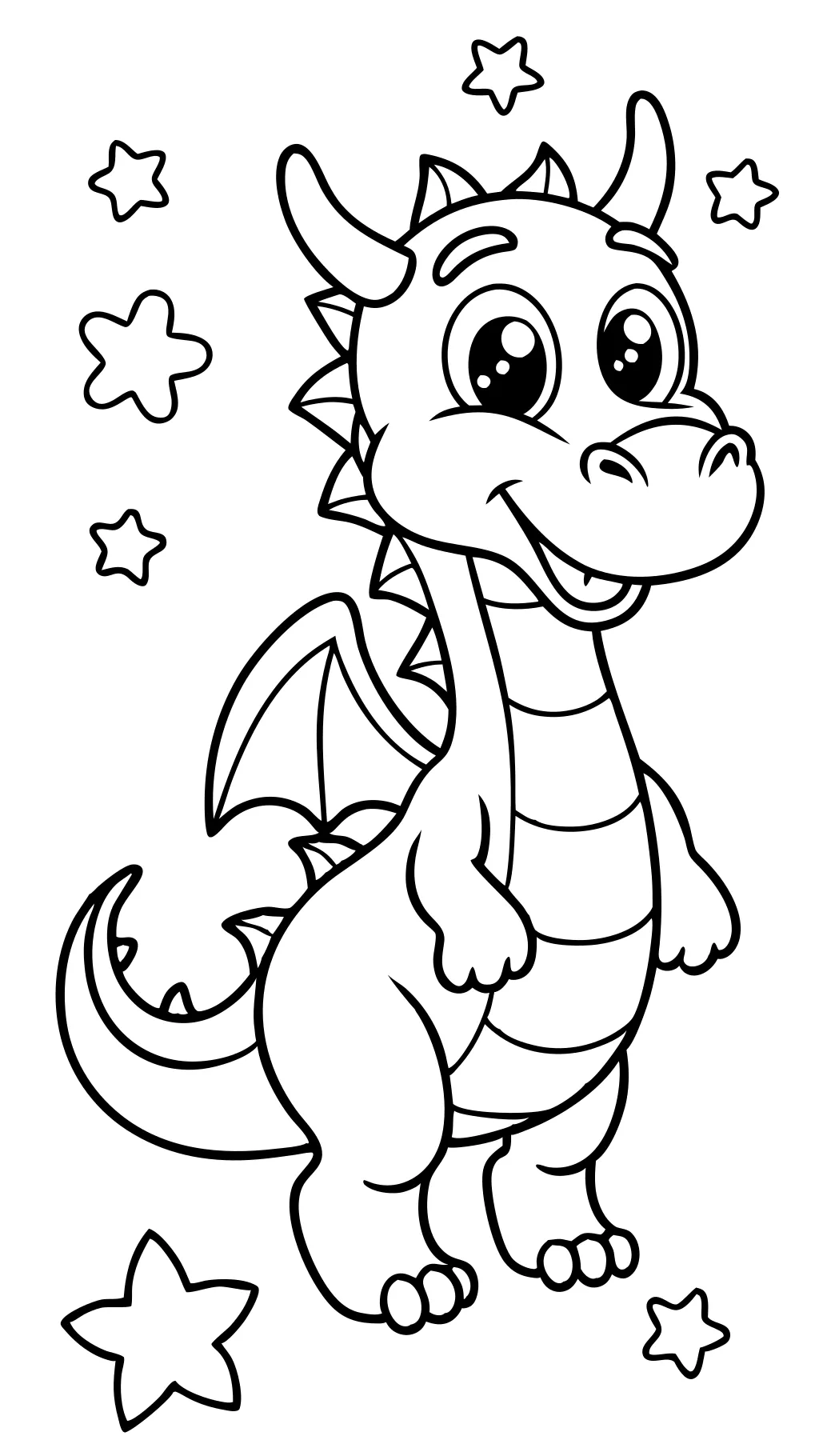 dragon coloring pages for preschoolers